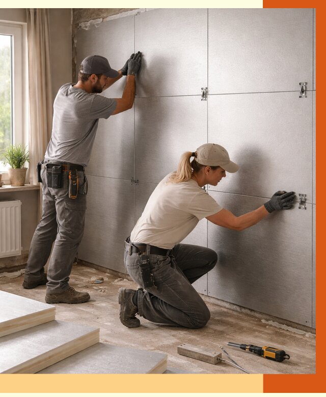 Утепление PIR панелями в Нурлате от 4379 руб. под ключ | ТепломастерНрт