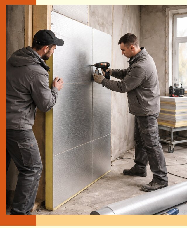 Утепление PIR панелями домов и зданий в Нурлате