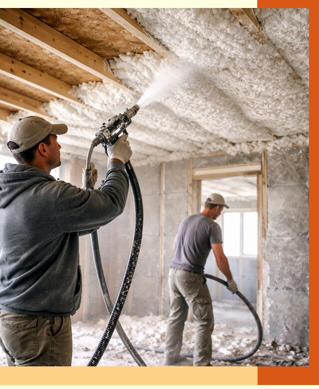 Утепление пеноизолом в Нурлате от 1668 руб./м2 под ключ | ТепломастерНрт