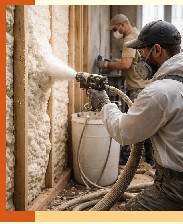 Утепление пеноизолом жилых и коммерческих объектов в Нурлате