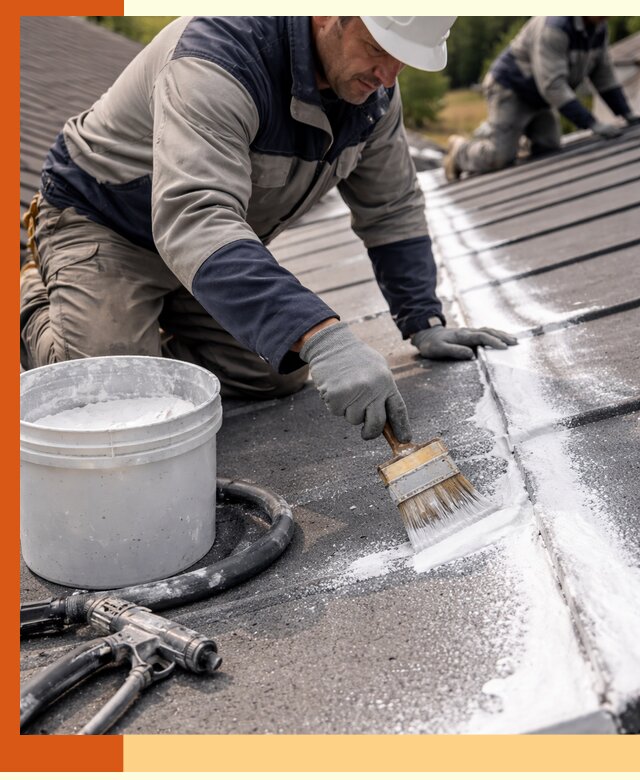 Утепление кровли жидкой теплоизоляцией в Нурлате