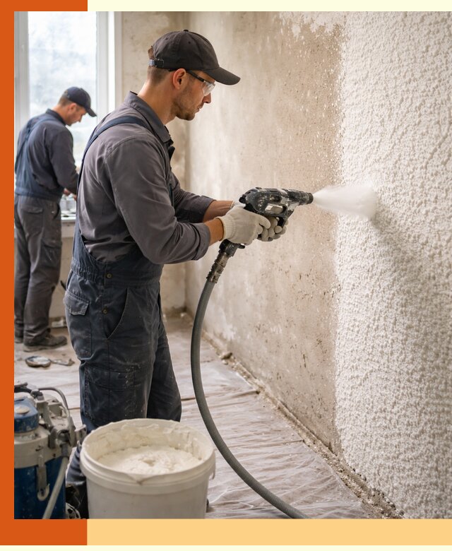 Утепление стен жидкой теплоизоляцией в Нурлате для квартир и домов