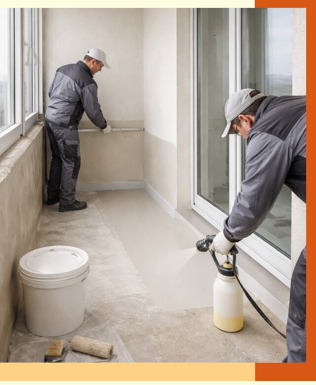 Утепление балкона жидкой теплоизоляцией в Нурлате от 5996 руб./м2 | ТепломастерНрт