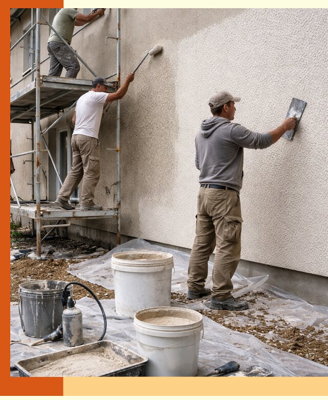 Утепление фасада жидкой пробкой в Нурлате