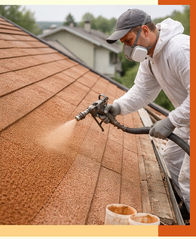 Утепление кровли жидкой пробкой в Нурлате от 2815 руб./м² под ключ | ТепломастерНрт