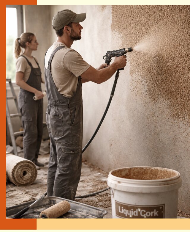 Утепление стен жидкой пробкой в Нурлате эффективное и долговечное