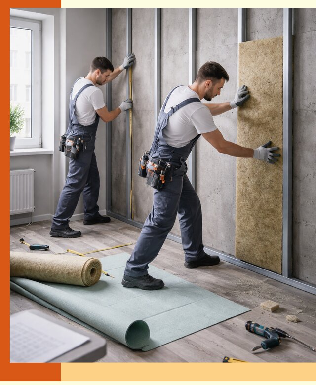 Шумоизоляция квартиры под ключ в Нурлате — профессионально и гарантированно