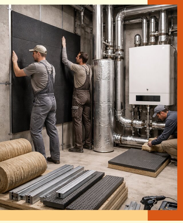 Шумоизоляция котельной в Нурлате от 6778 руб. под ключ | Профессиональная звукоизоляция — ТепломастерНрт