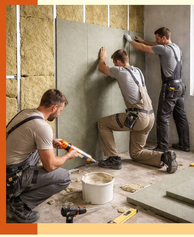 Профессиональная шумоизоляция стен в Нурлате для квартир и домов