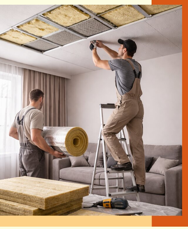 Шумоизоляция потолка в Нурлате от 2346 руб. под ключ | Профессионально — ТепломастерНрт