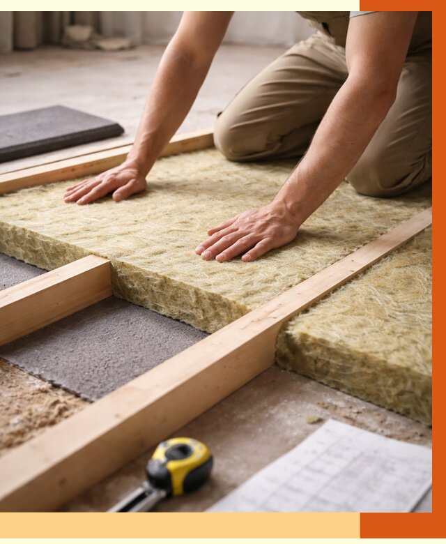 Шумоизоляция пола в Нурлате от 1303 руб./м² — профессиональная звукоизоляция | ТепломастерНрт