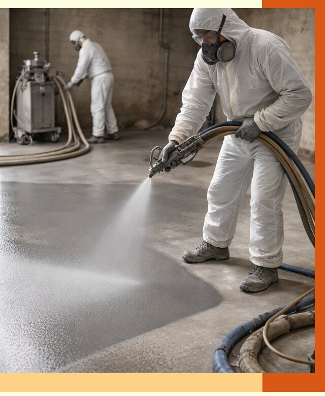 Гидроизоляция полимочевиной в Нурлате от 8863 руб/м² — напыление полимерной гидроизоляции | ТепломастерНрт