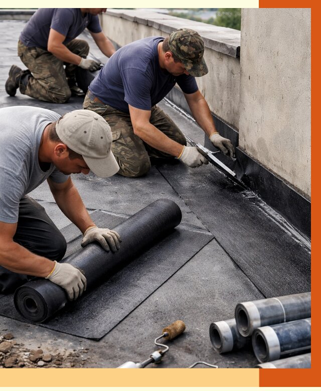 Гидроизоляция кровли в Нурлате от 4692 руб. — профессиональная гидроизоляция крыши | ТепломастерНрт