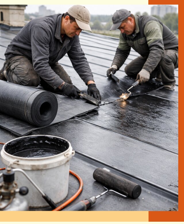 Гидроизоляция фальцевой кровли в Нурлате от 7820 руб. под ключ | ТепломастерНрт