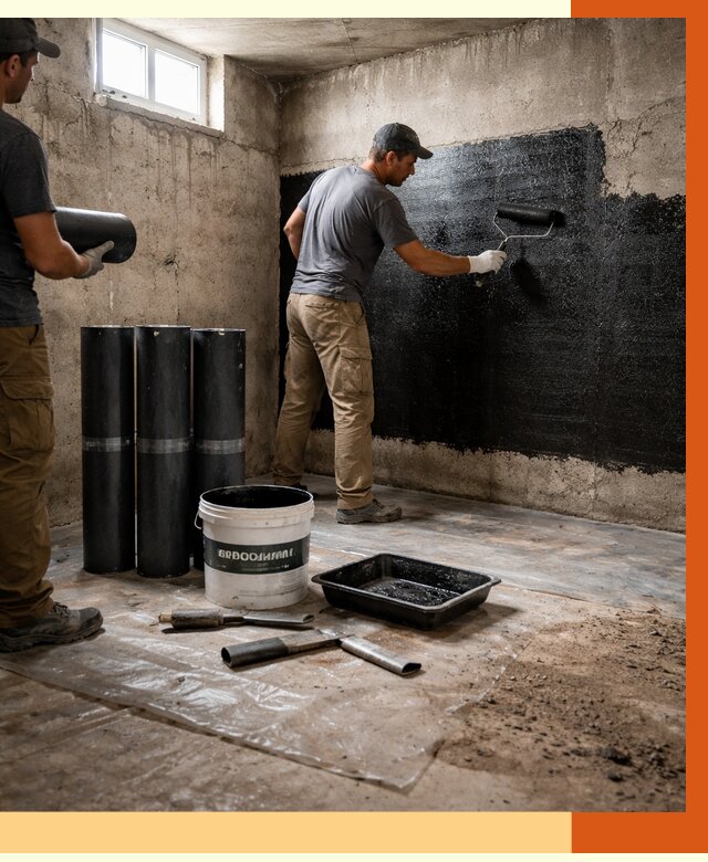 Гидроизоляция подвала в Нурлате от 3649 руб. под ключ | Профессионально — ТепломастерНрт