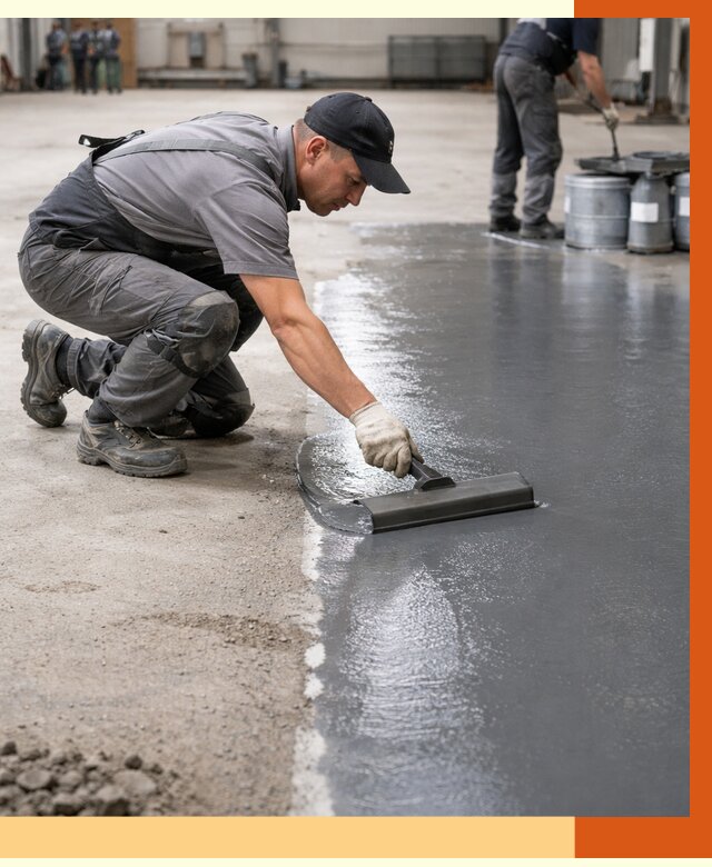 Гидроизоляция промышленного пола в Нурлате от 1251 руб./м2 — ТепломастерНрт специалисты под ключ