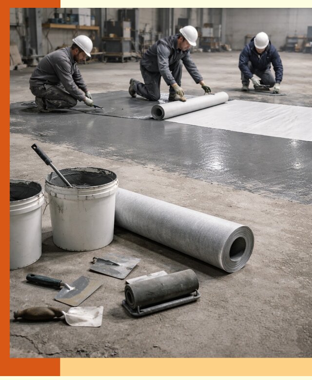 Гидроизоляция промышленного пола в Нурлате — защита и долговечность