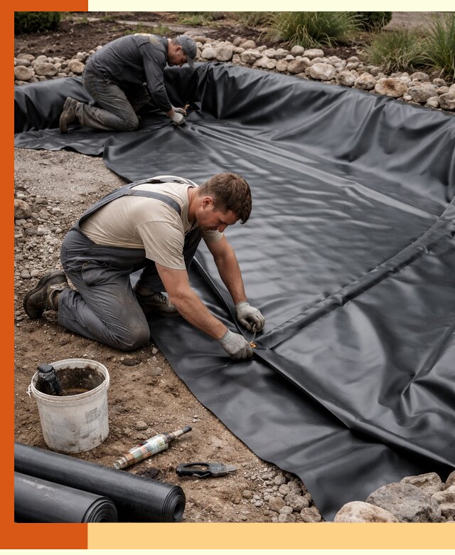 Гидроизоляция пруда в Нурлате: надежная защита и герметизация