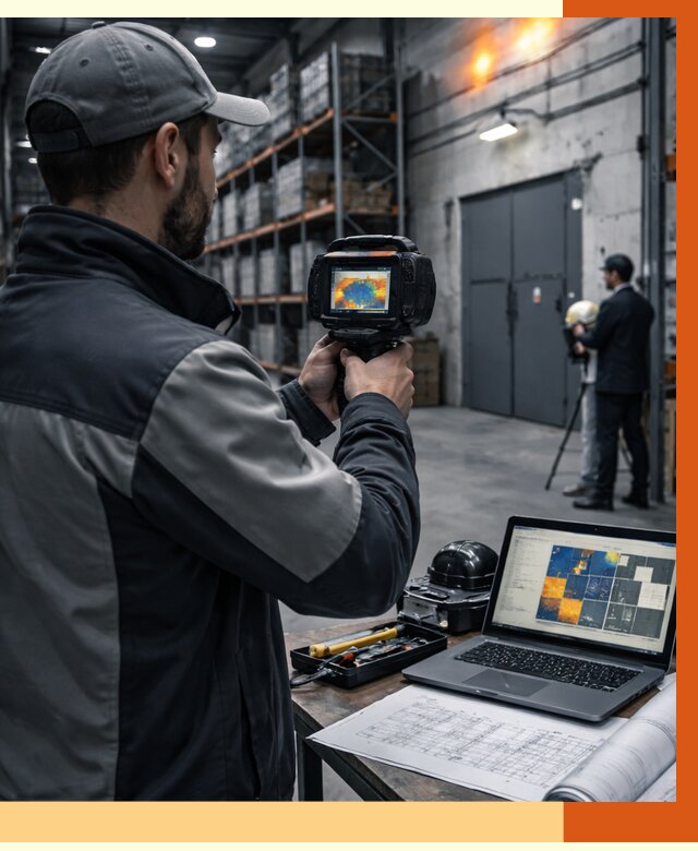 Тепловизионное обследование склада в Нурлате от 6778 руб. | ТепломастерНрт