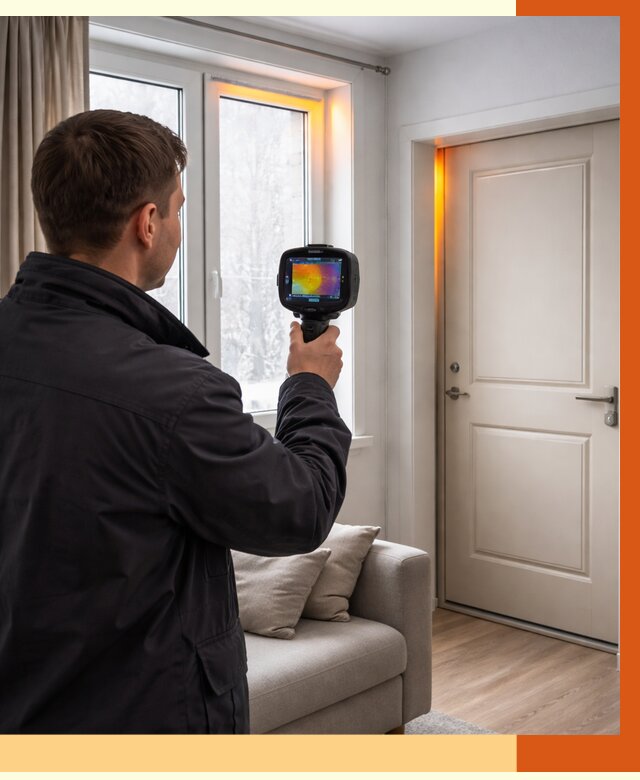 Тепловизионное обследование окон и дверей в Нурлате от 4692 руб. | ТепломастерНрт