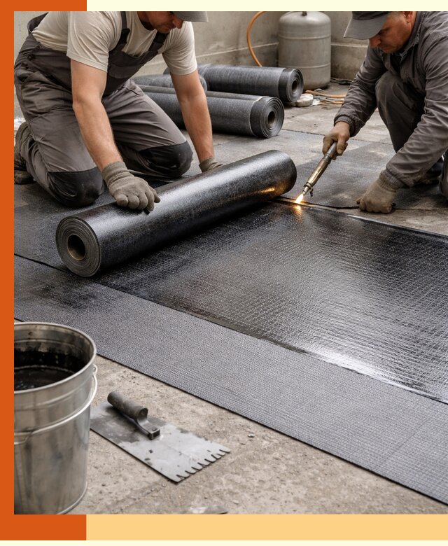 Монтаж гидроизоляционной мембраны в Нурлате для зданий и конструкций