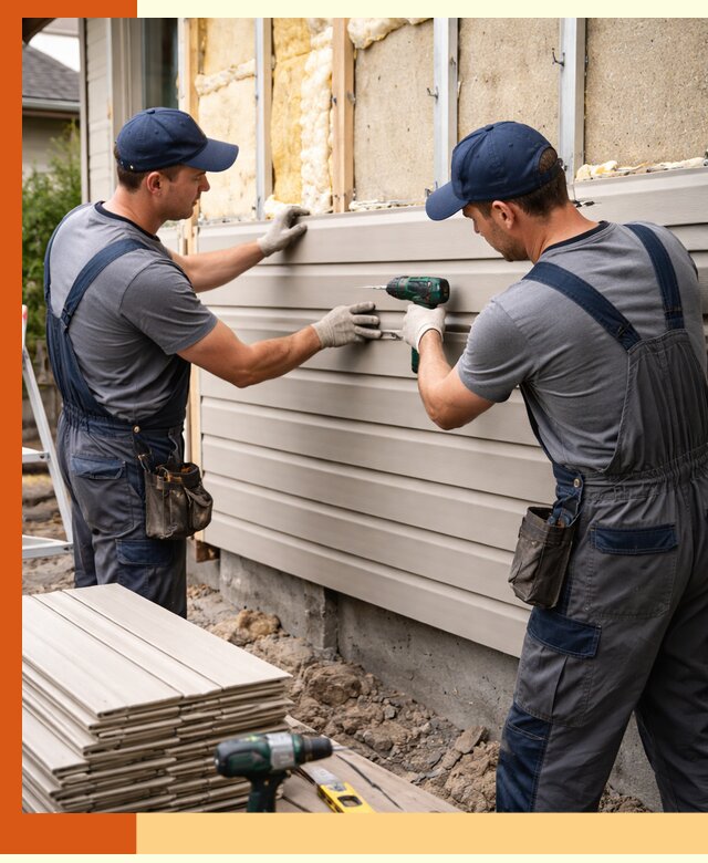 Монтаж сайдинга после утепления в Нурлате качественно и надежно